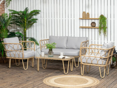 salon de jardin en rotin synthétique