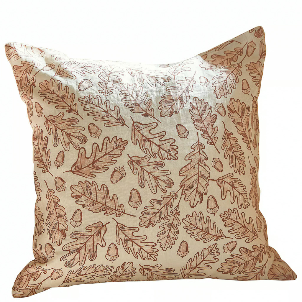 coussin motif bordeaux