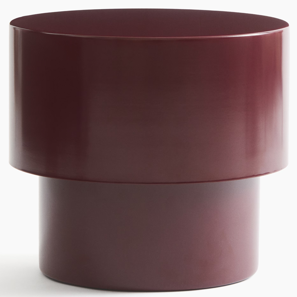 table de chevet bordeaux