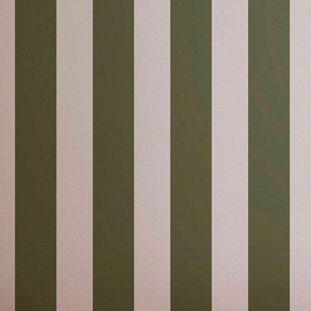 papier peint rayures vert olive