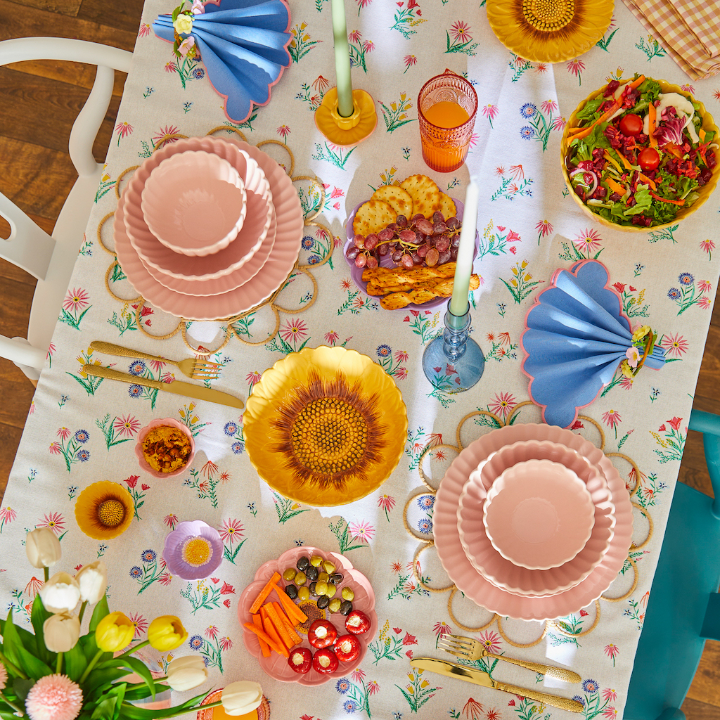 table déco multicolore