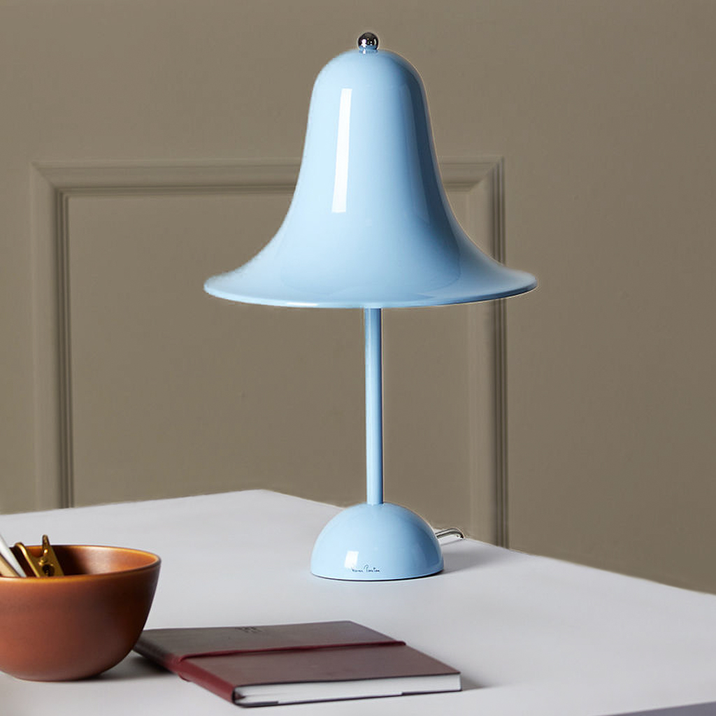 lampe design bleu ciel