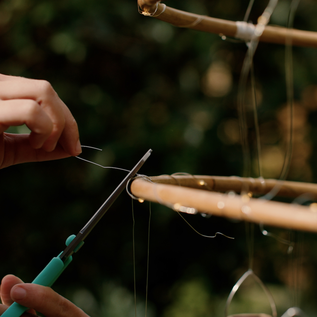 DIY lustre extérieur
