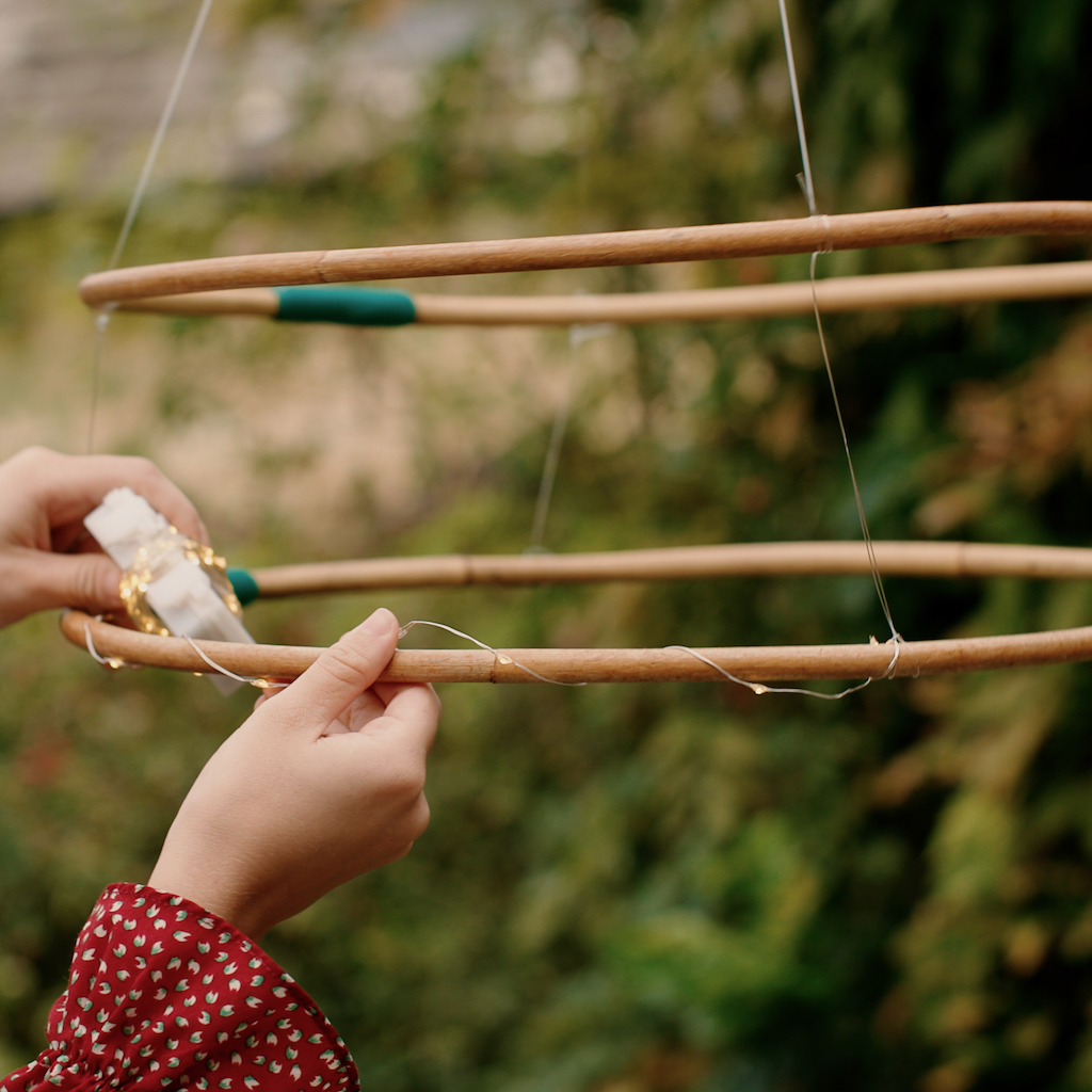 DIY lustre extérieur