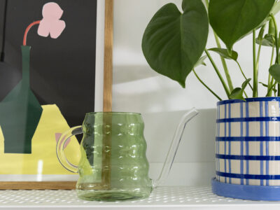 arrosoir design vert transparent