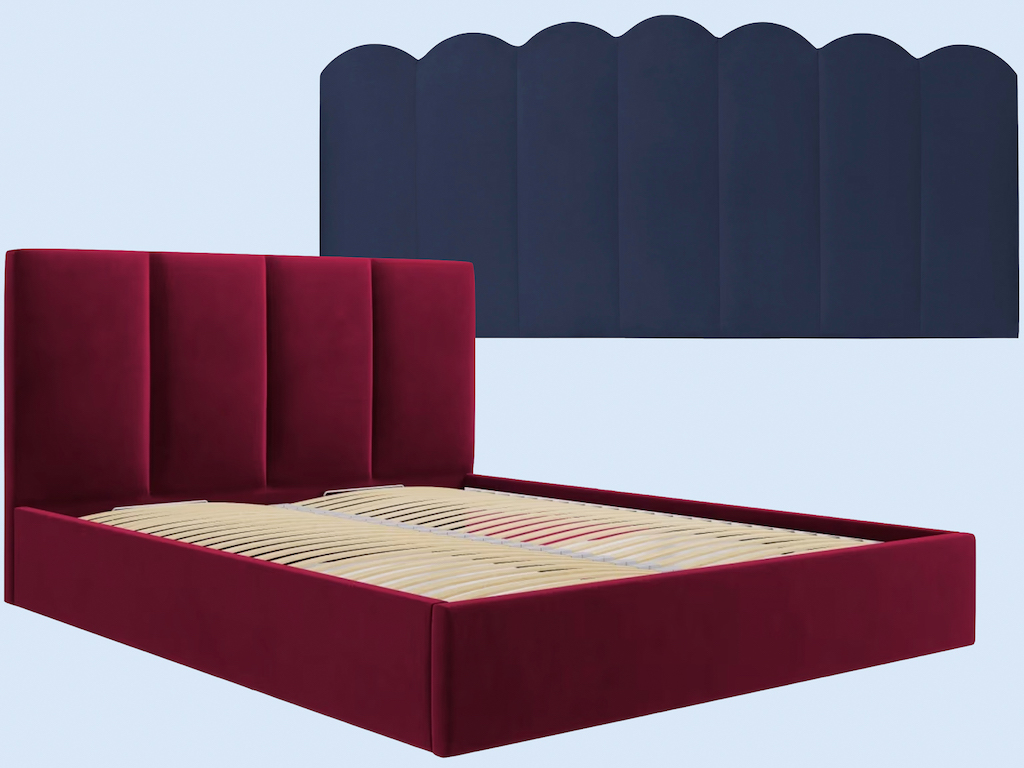 décoration bleu et rouge chambre