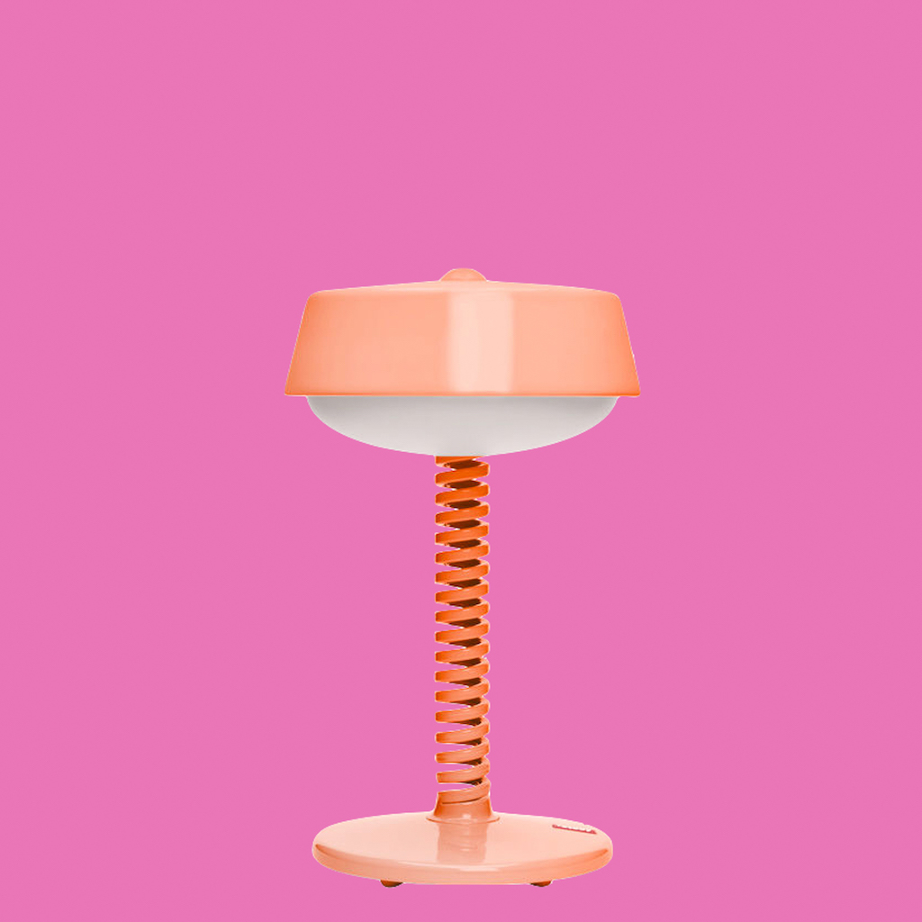 lampe de jardin couleur pêche