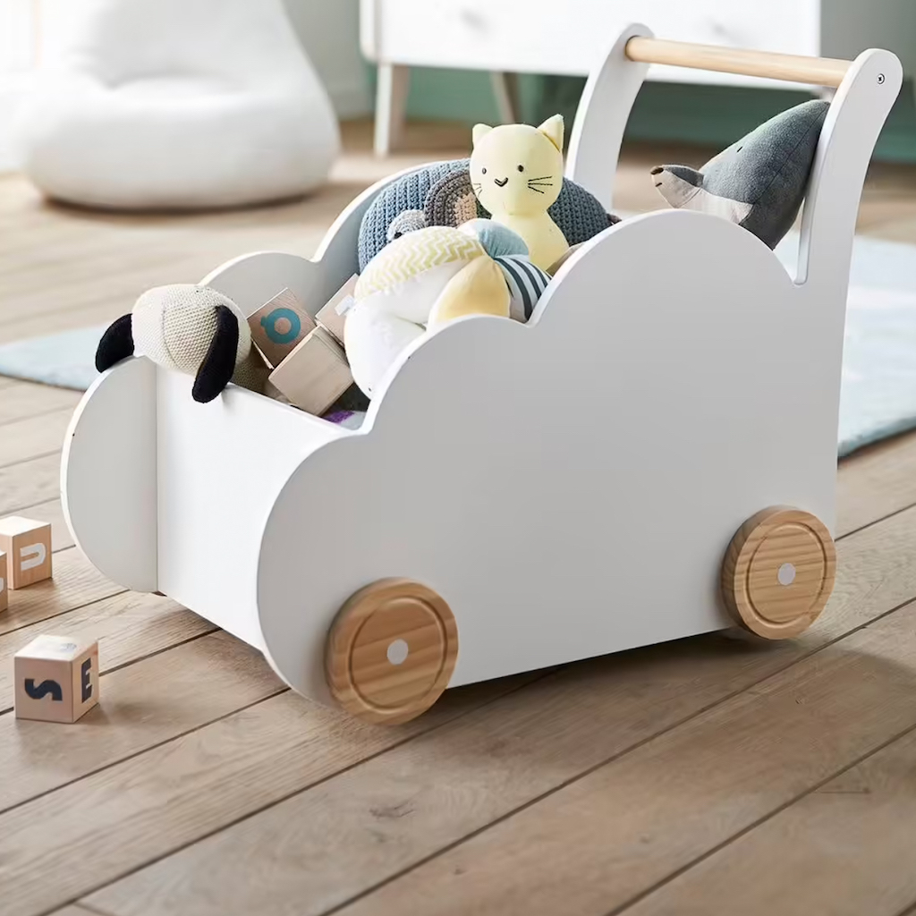 chariot à jouets nuage