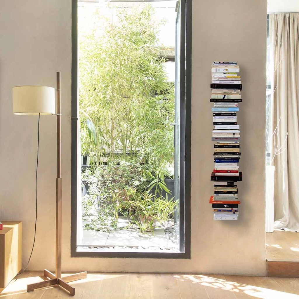étagère murale invisible pour livres