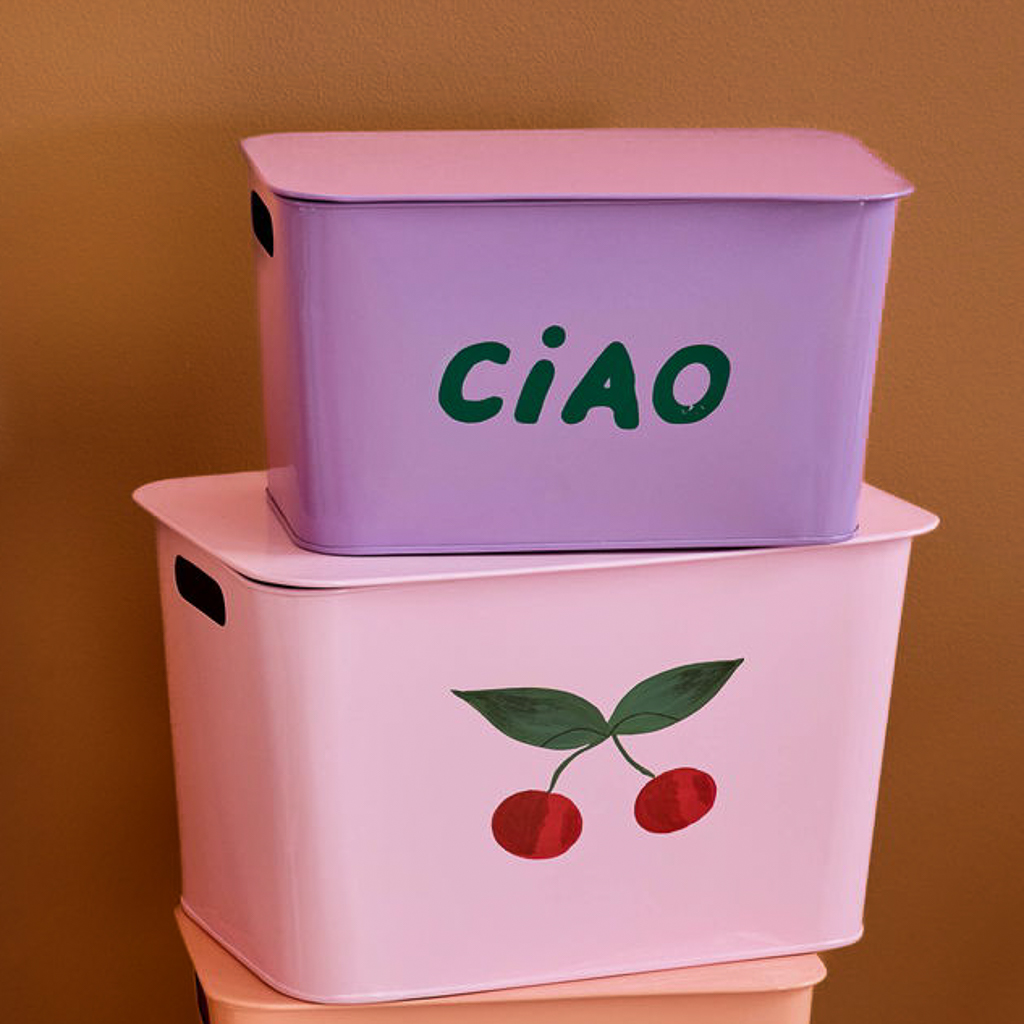 décoration enfant motif fruit boîte de rangement