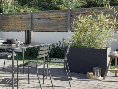 jardinière muret design noire