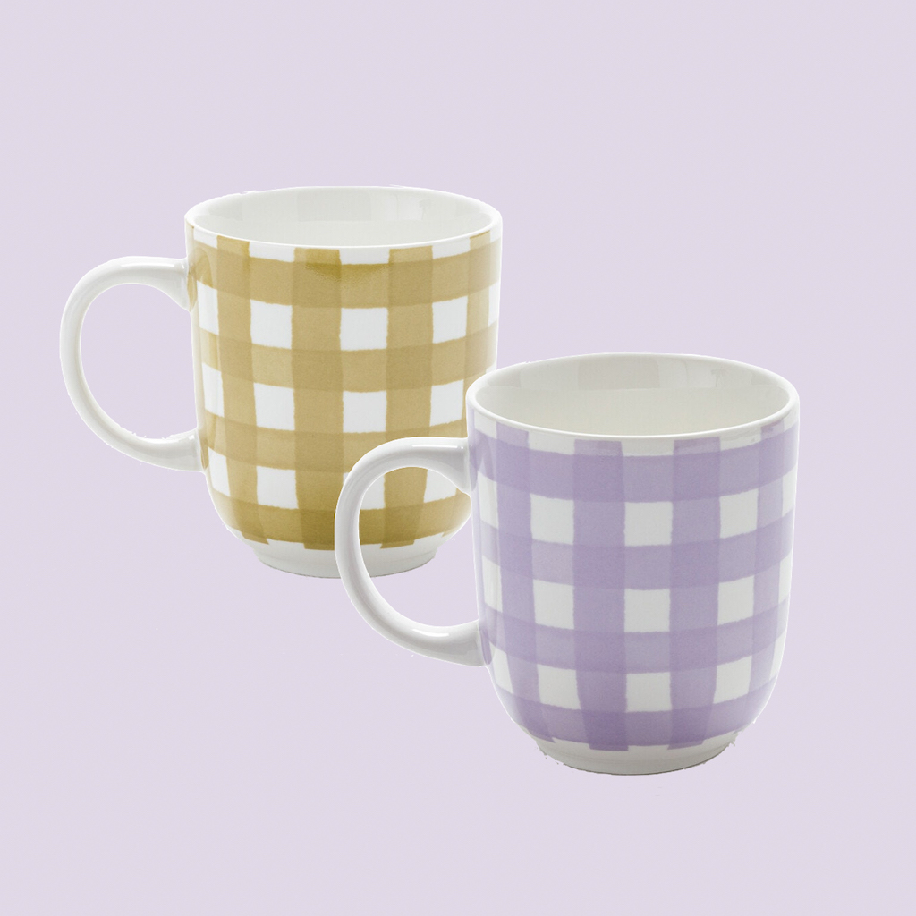 mug motif vichy