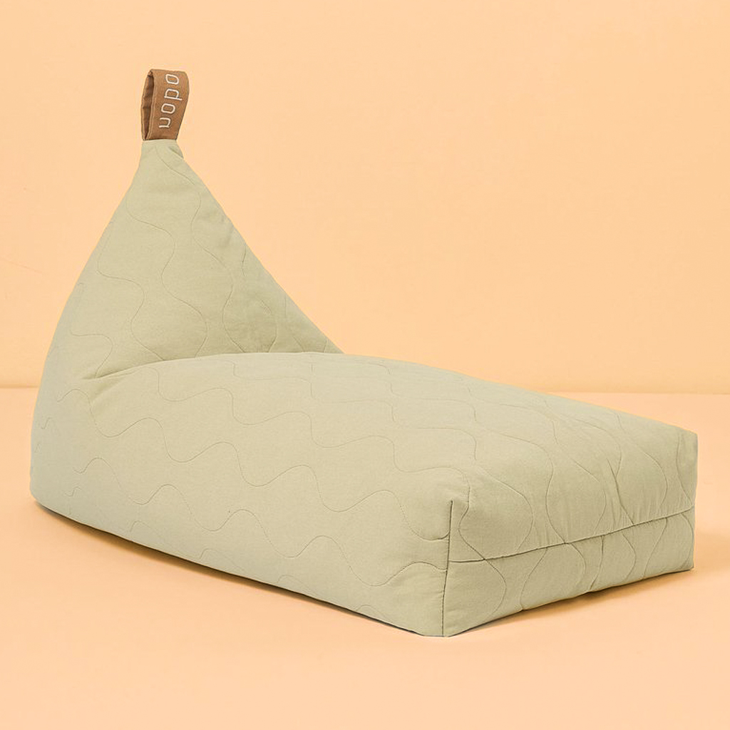 pouf poire enfant vert pastel