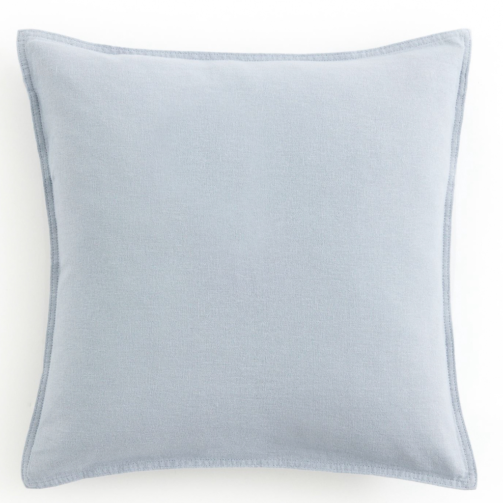 housse de coussin bleu ciel