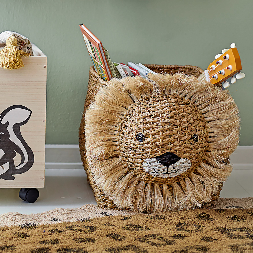 panier à jouet en forme de lion enfant