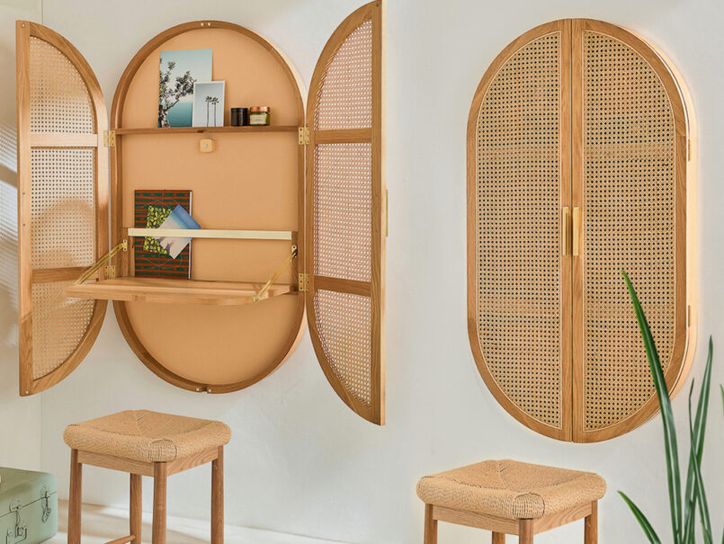 bureau mural rabattable extra plat