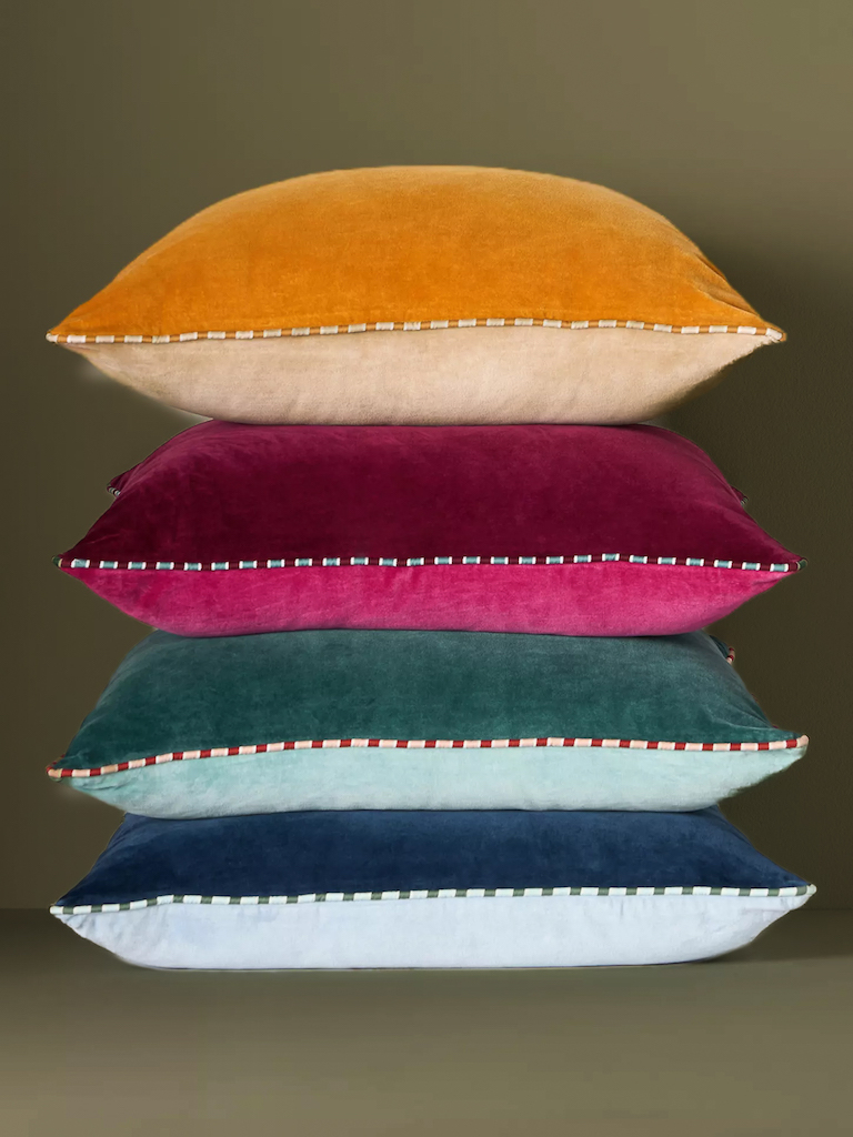 coussin multicolore