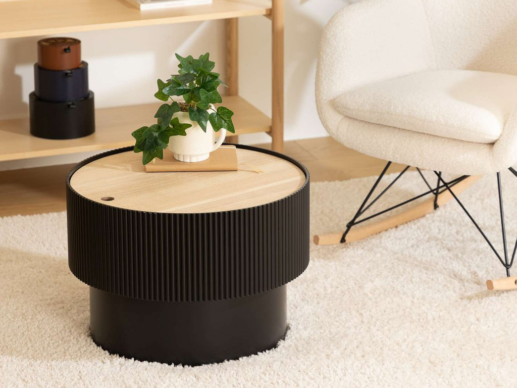 table basse coffre ronde