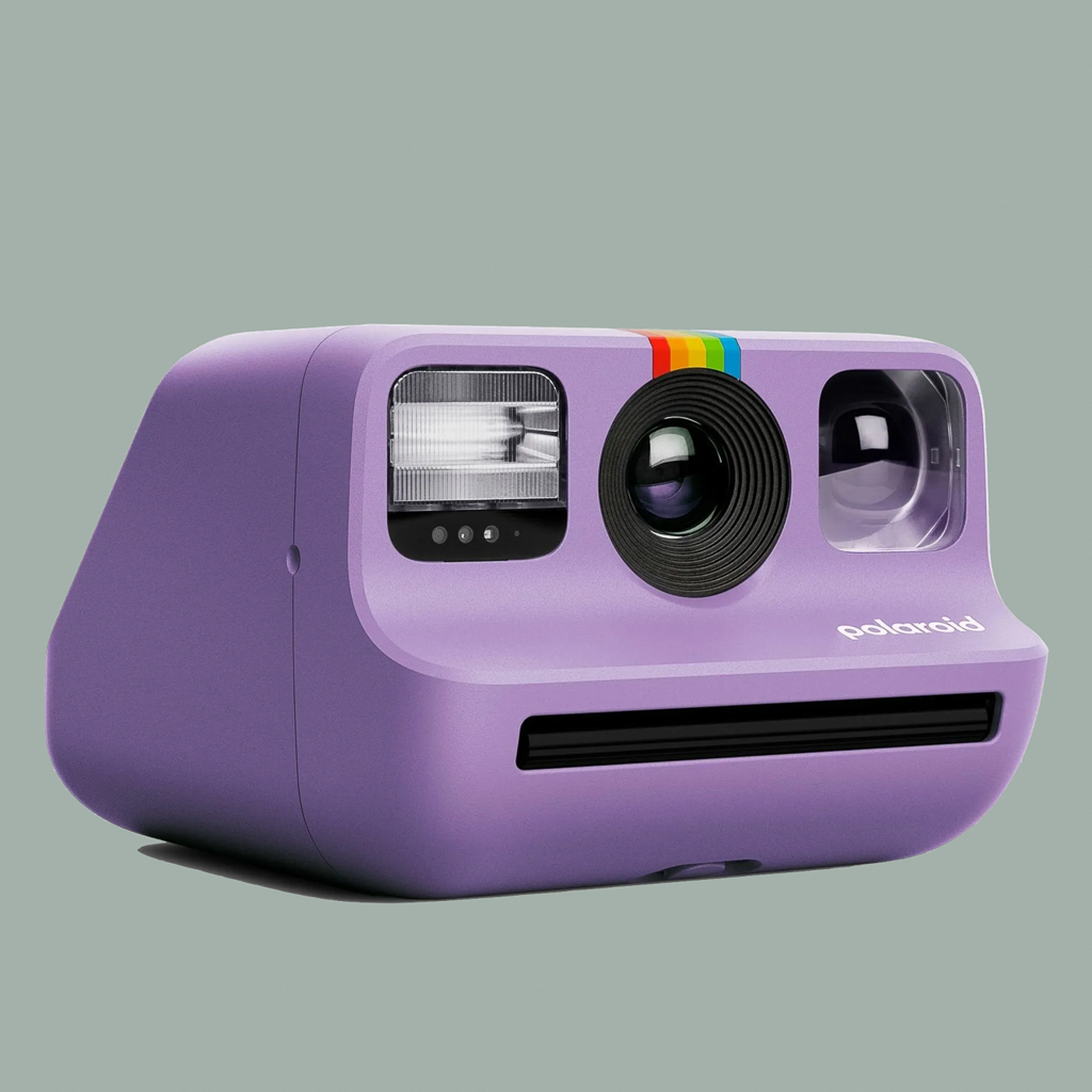 polaroid couleur lilas