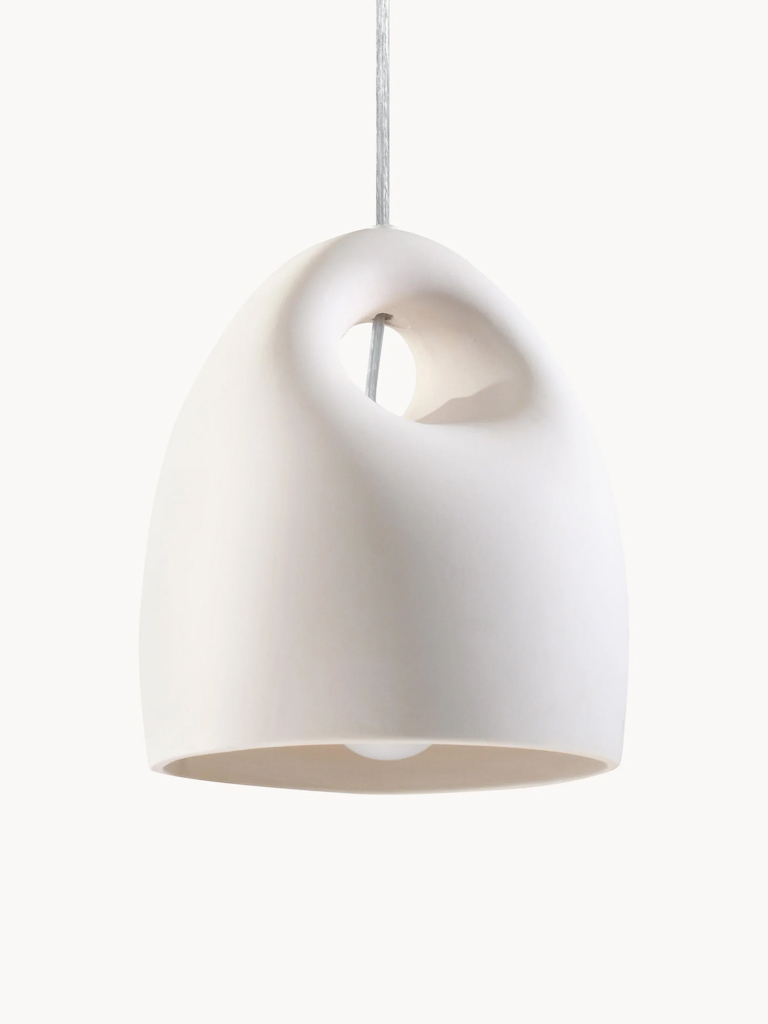 suspension en porcelaine blanche design