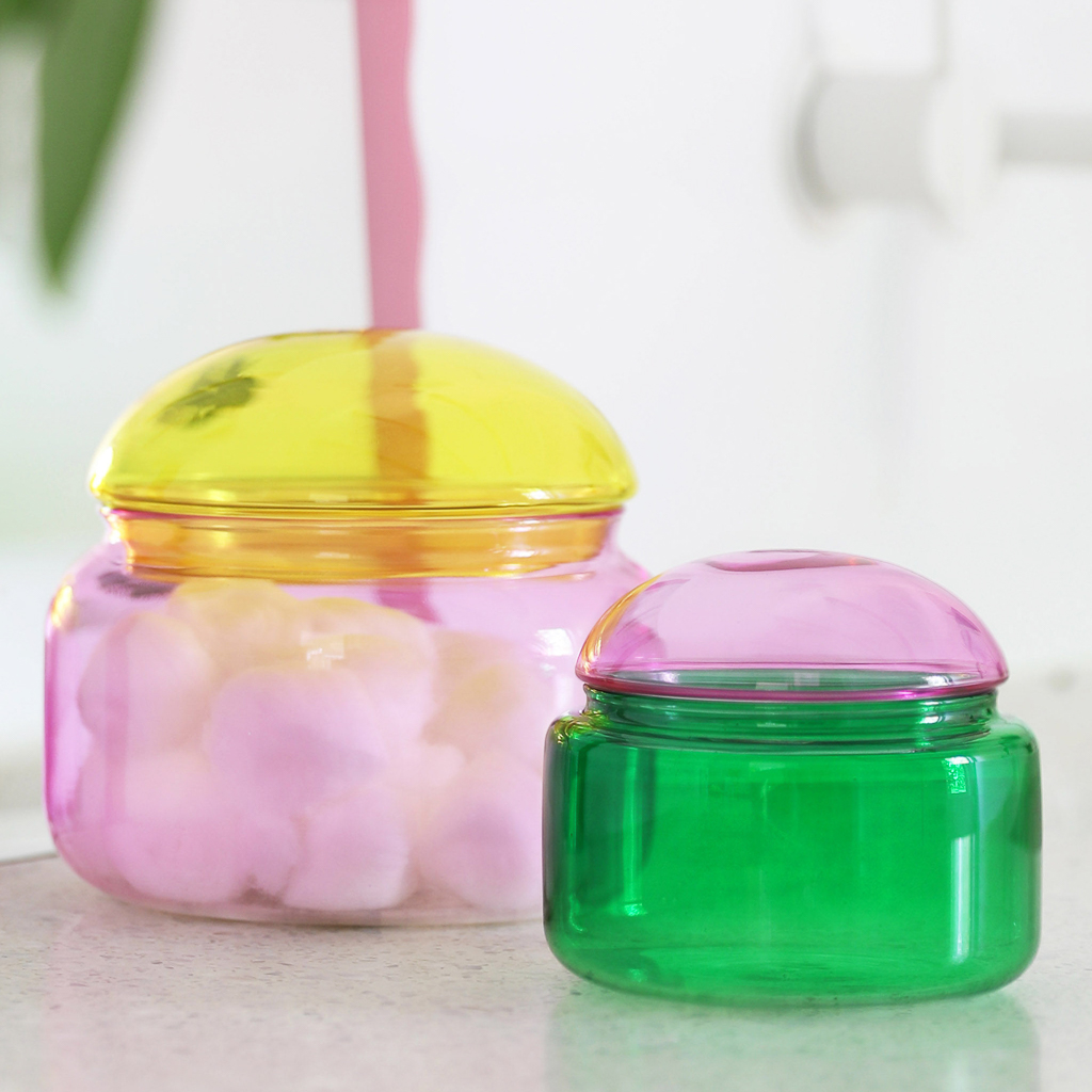 idée cadeau fille ado boîte en verre colorée