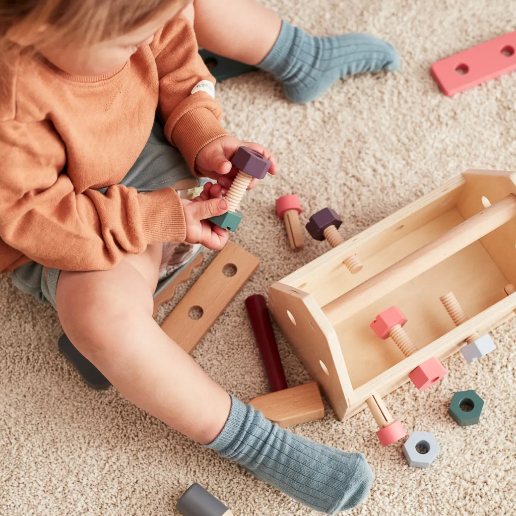 jeu montessori en bois boîte à outils enfant