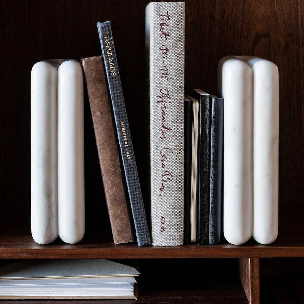 idée cadeau homme serre-livres en marbre