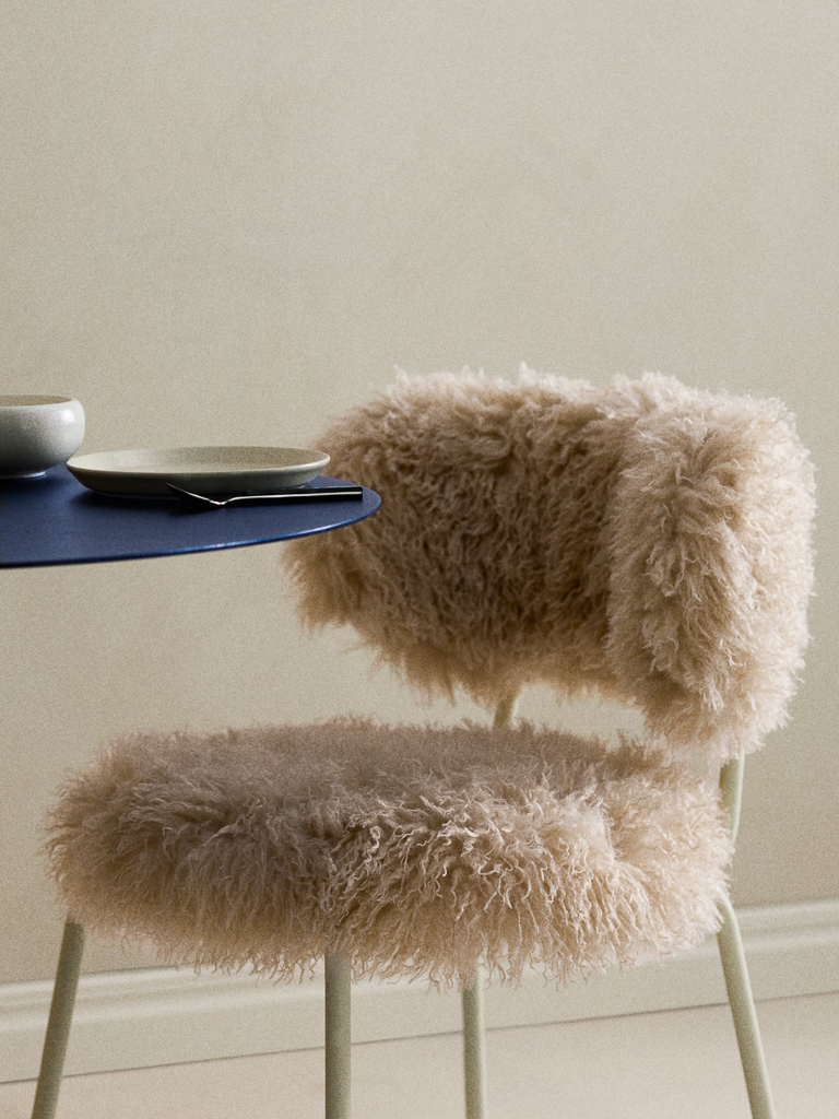 décoration chalet beige et bleu