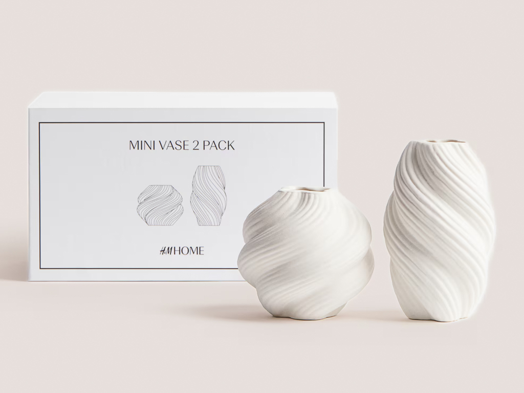 mini vase en grès torsadé