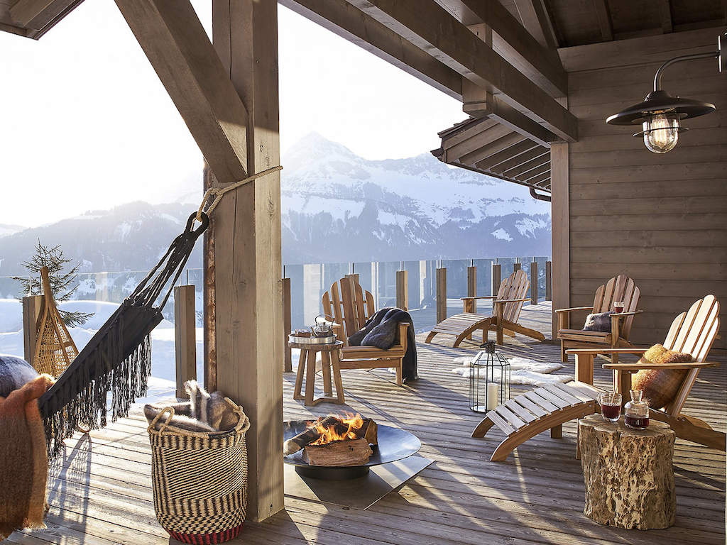 décoration chalet extérieur
