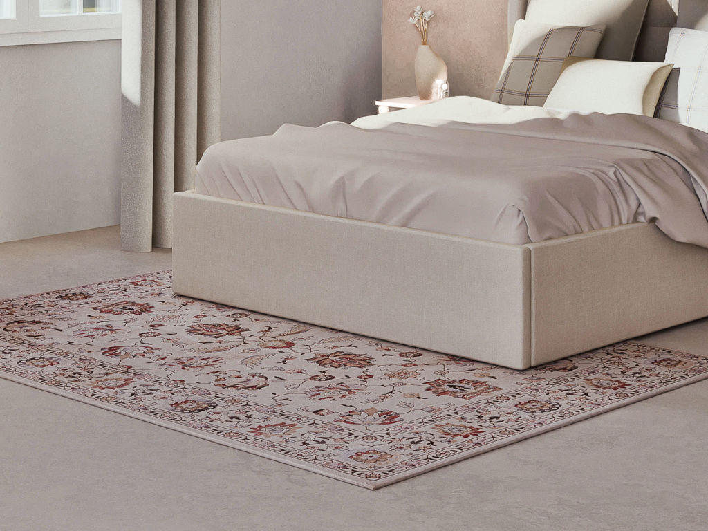 tapis kilim rose style vintage