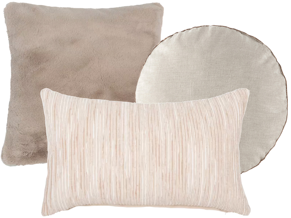 comment assortir des coussins sur un canapé