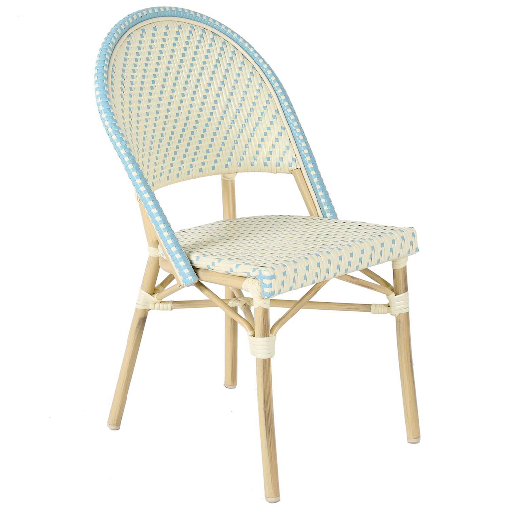 chaise de bistrot parisien pastel