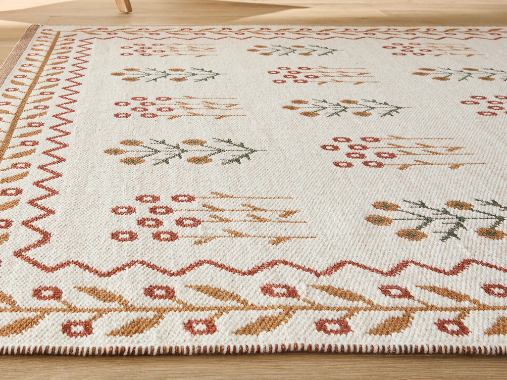 tapis fleuri