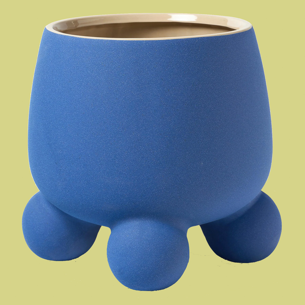 cache pot bleu klein