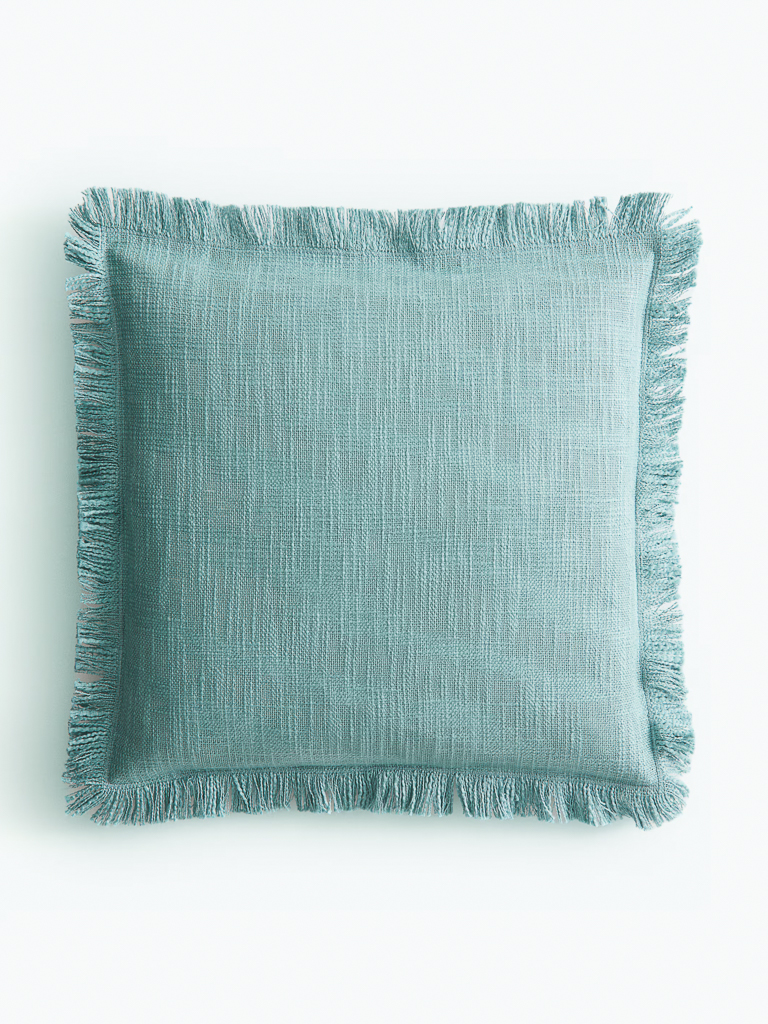 coussin turquoise