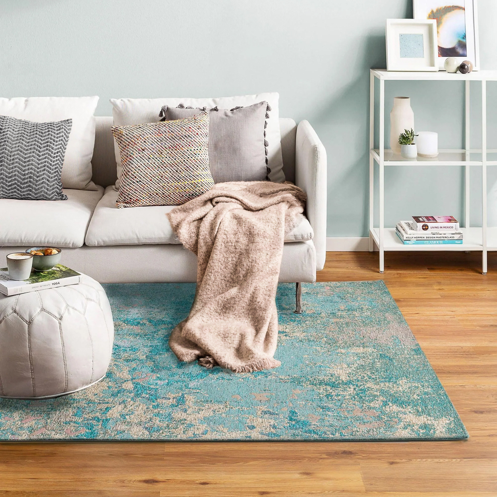 tapis turquoise