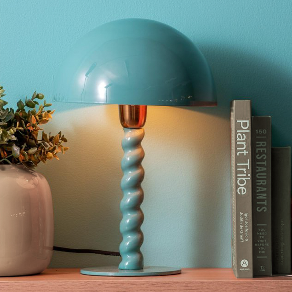 lampe turquoise