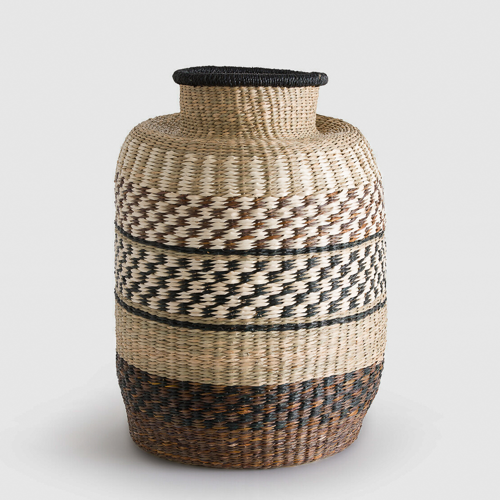 vase en fibres ethnique chic