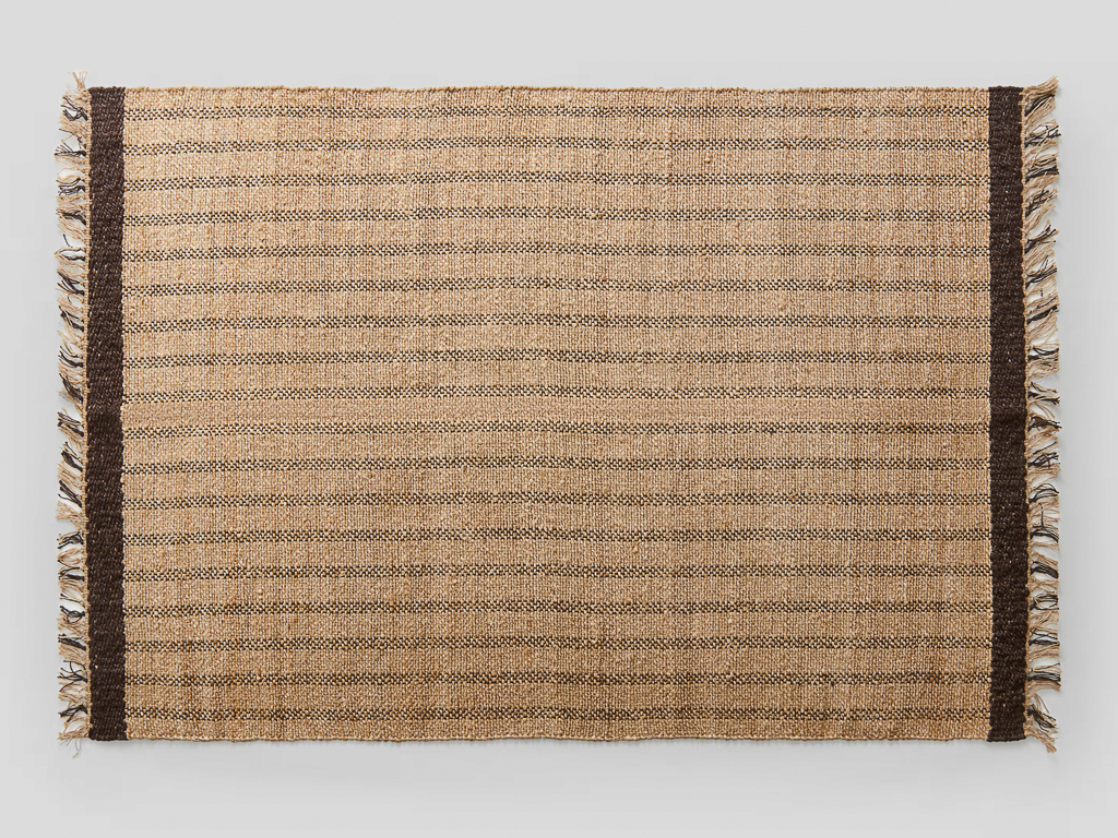 tapis ethnique chic en jute