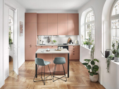 cuisine rose pastel