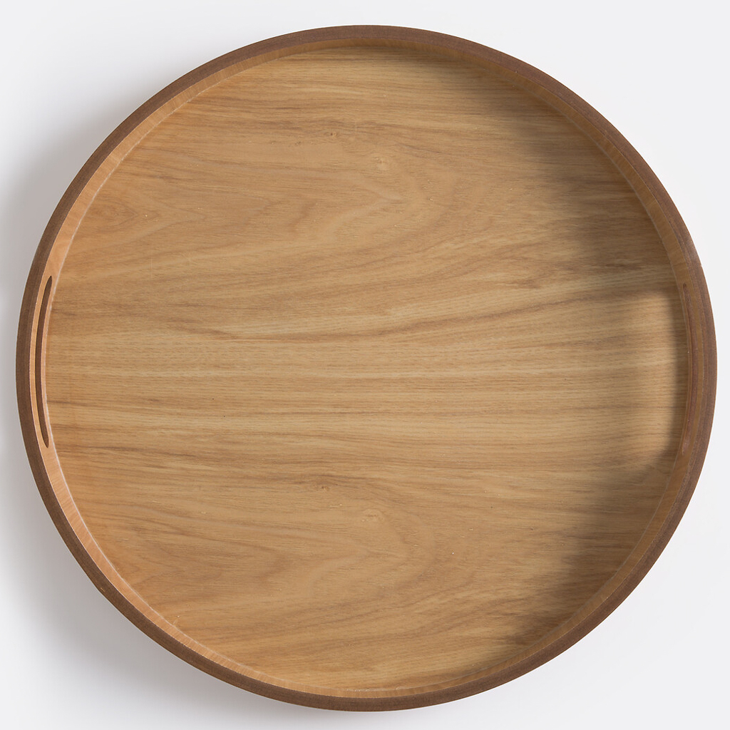 plateau rond en bois