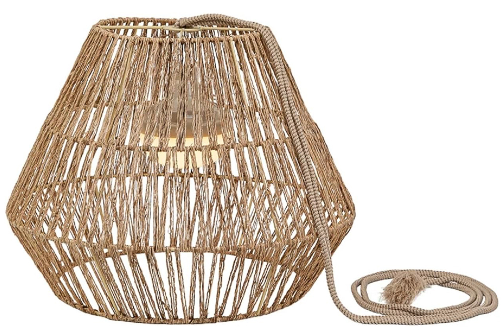 suspension de jardin en fibres naturelles