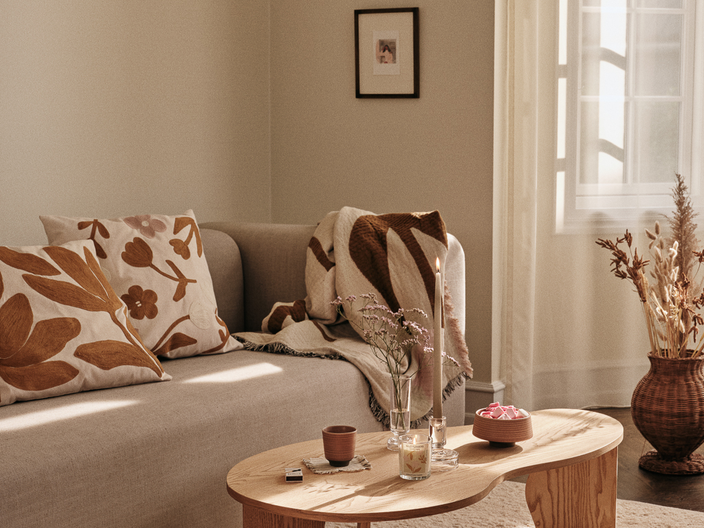 déco beige marron et rose