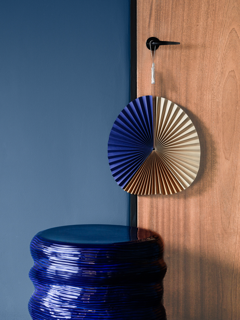 déco beige et bleu indigo