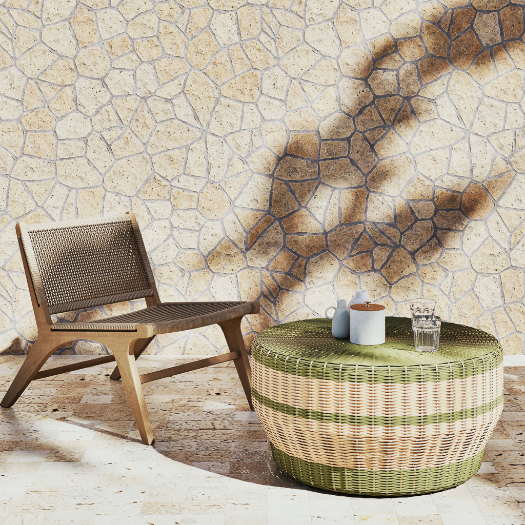 décoration jardin vert olive