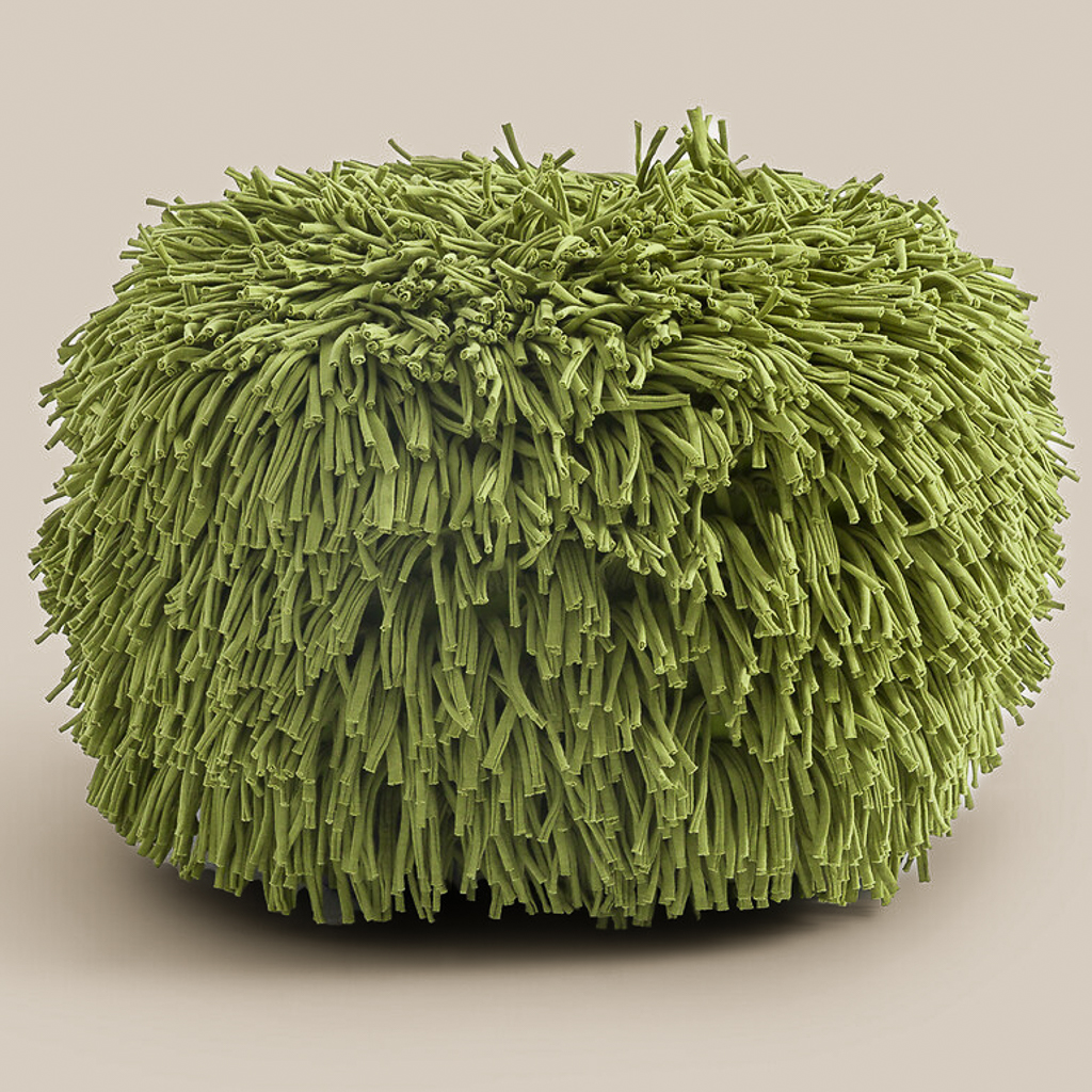 pouf design vert 