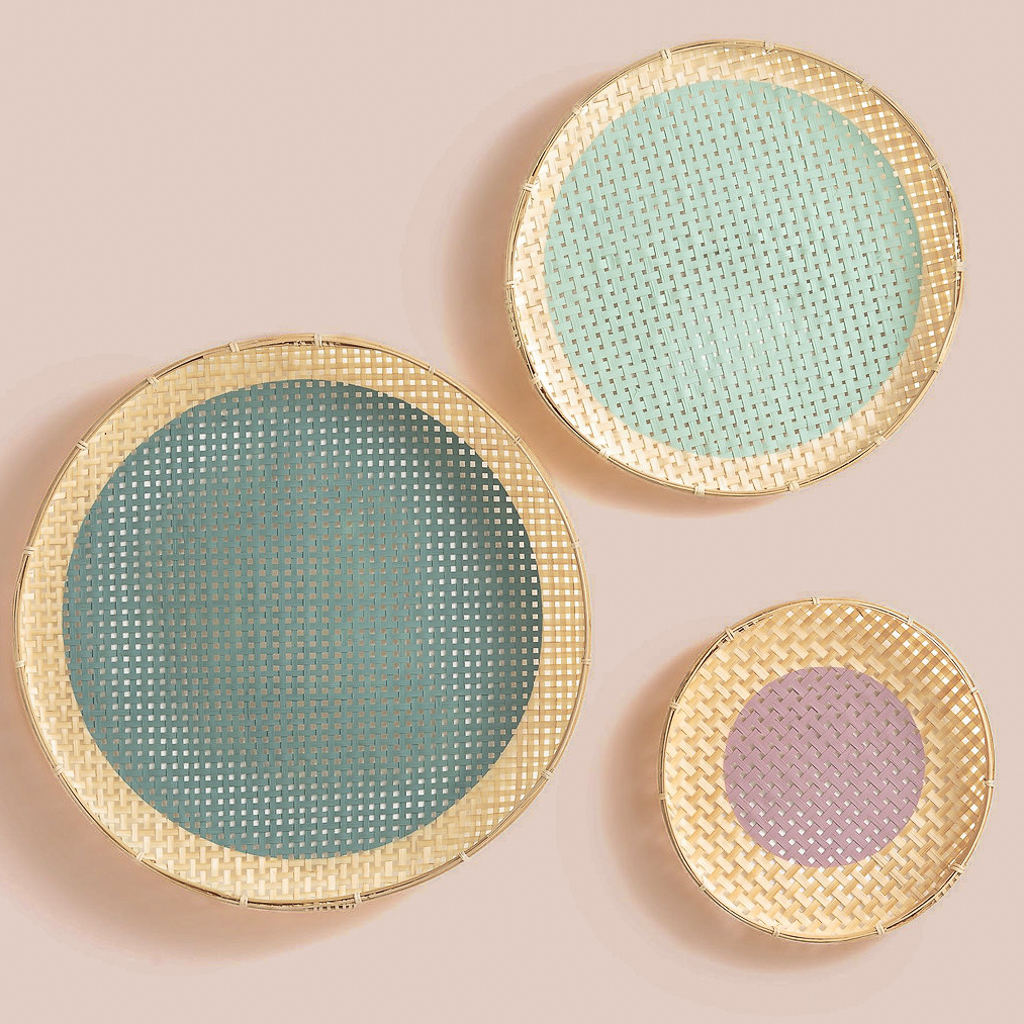 paniers muraux pastel