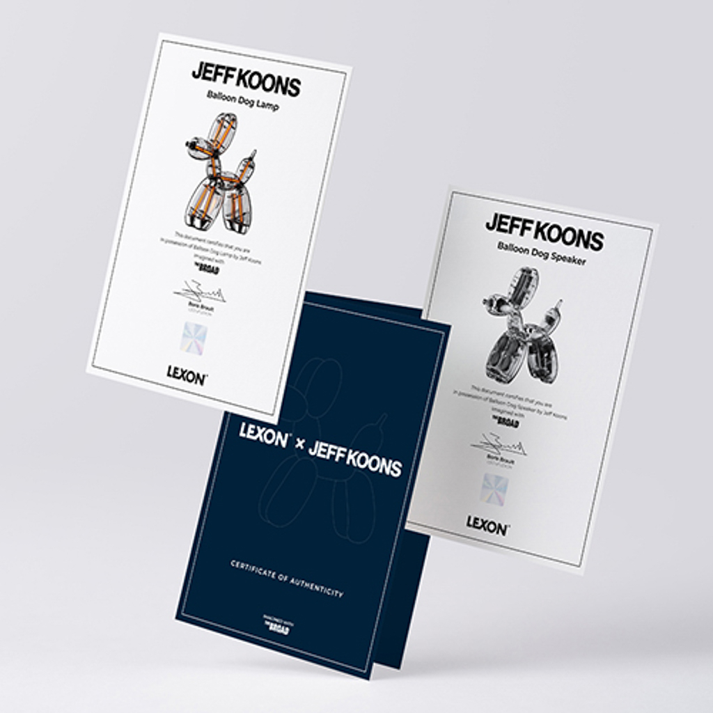 lexon x Jeff koons lampe