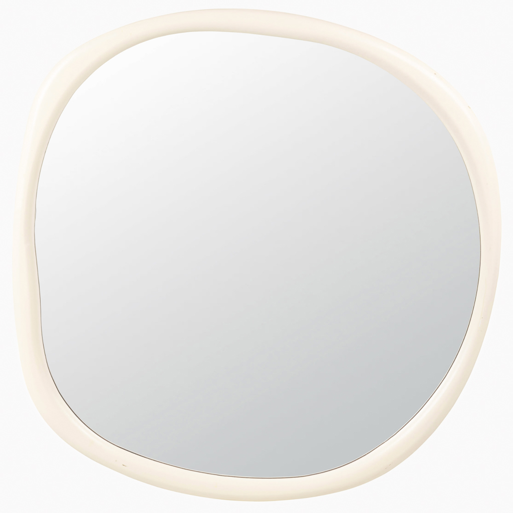 miroir organique blanc